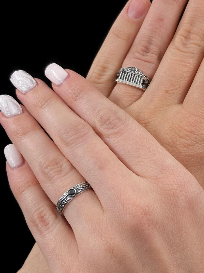 Oxidized Sterling Silver Ancient Greece Ring: Handmade Vintage Style (etsy image id: 7145939992)