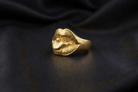 Oxidized Sterling Silver Lip Ring: Edgy Handmade Jewelry (etsy image id: 7148351191)
