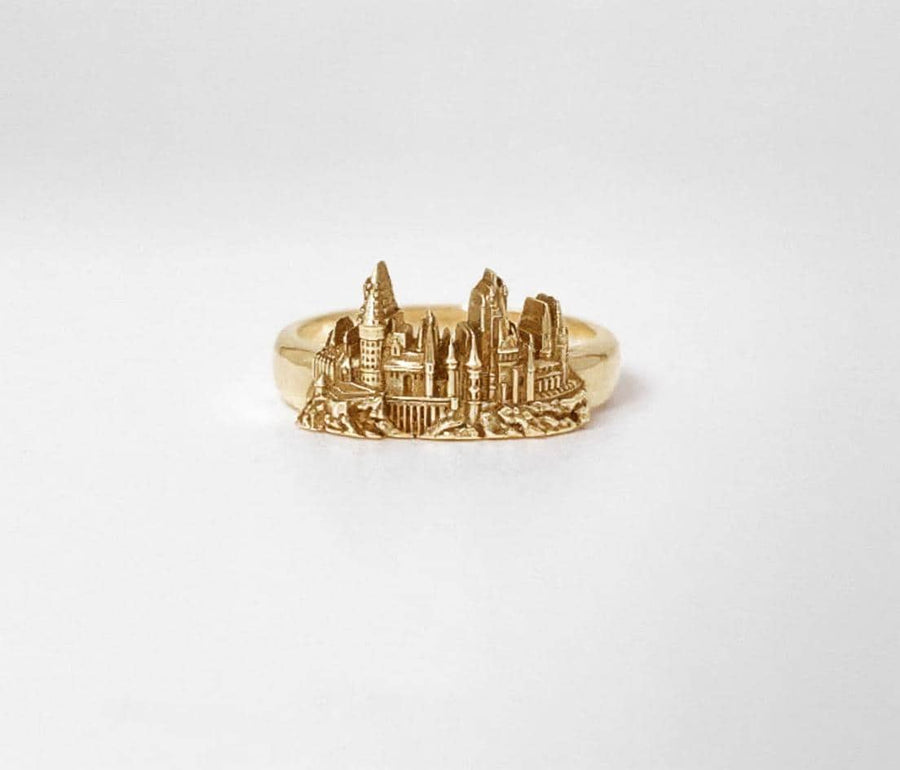 Magic Castle Sterling Silver Ring: Architect Fantasy Jewelry (etsy image id: 5048503328)