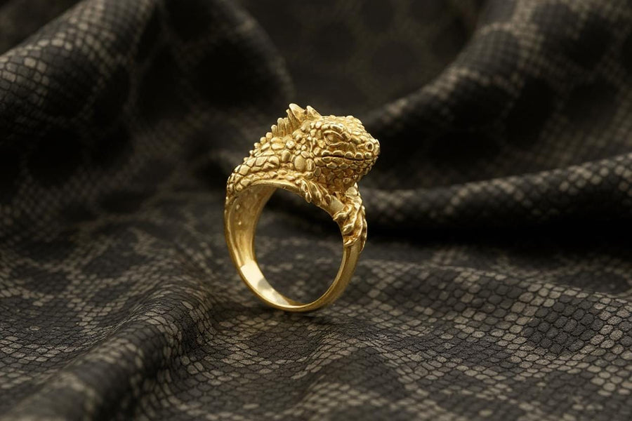 animal jewelry	animal ring	silver ring	Koala-Ring	Iguana ring	Iguana silver	Iguana lover	Iguana gift	lizard ring	bague iguane	Leguan-Ring	australia	nature lover __etsy:4323424270