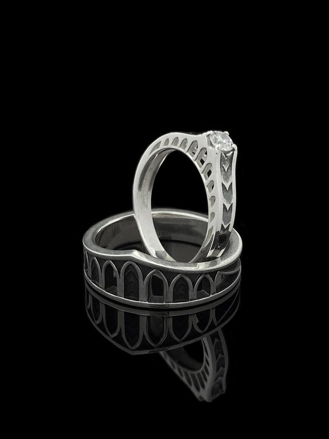 Embrace mystery and elegance with this stunning gothic silver ring, complete with vintage-inspired designs and a gemstone centerpiece. A true statement piece for gothic lovers. (etsy image id: 7423743147)