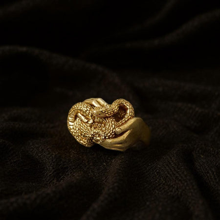 Sterling Silver Snake Ring: Handmade Serpent Jewelry (etsy image id: 7159323090)