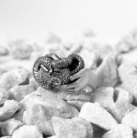 Signet ring	Animal ring	Snake signet ring	Silver snake ring	snake jewelry	reptile jewelry	men's jewelry	dragon house	snake	Silver ring	Serpent ring	Snake ring	Sterling silver (etsy image id: 7159323588)