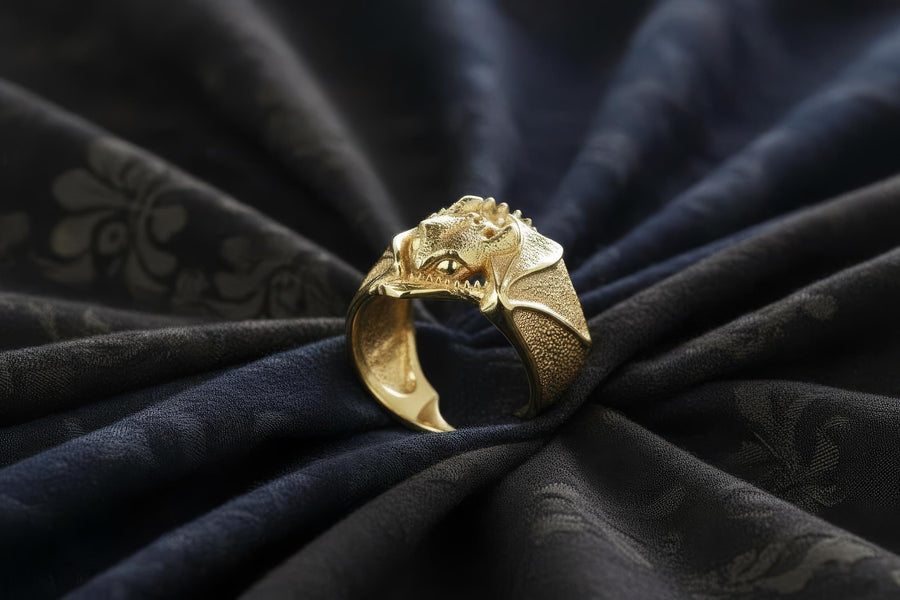 Sterling Silver Dragon Ring: Handmade Dragon Jewelry (etsy image id: 7161930824)