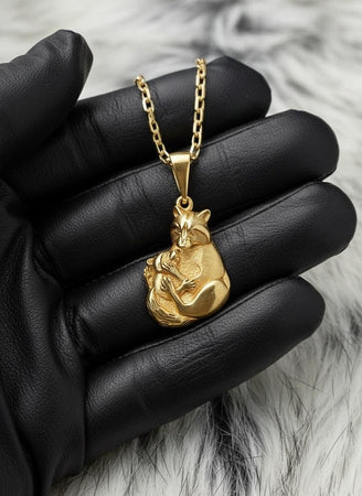 gold coating coons pendant, mother gift, 14k gold raccoon pendant, sterling silver raccoon pendant with gold coating, cute gift (etsy image id: 7177873418)