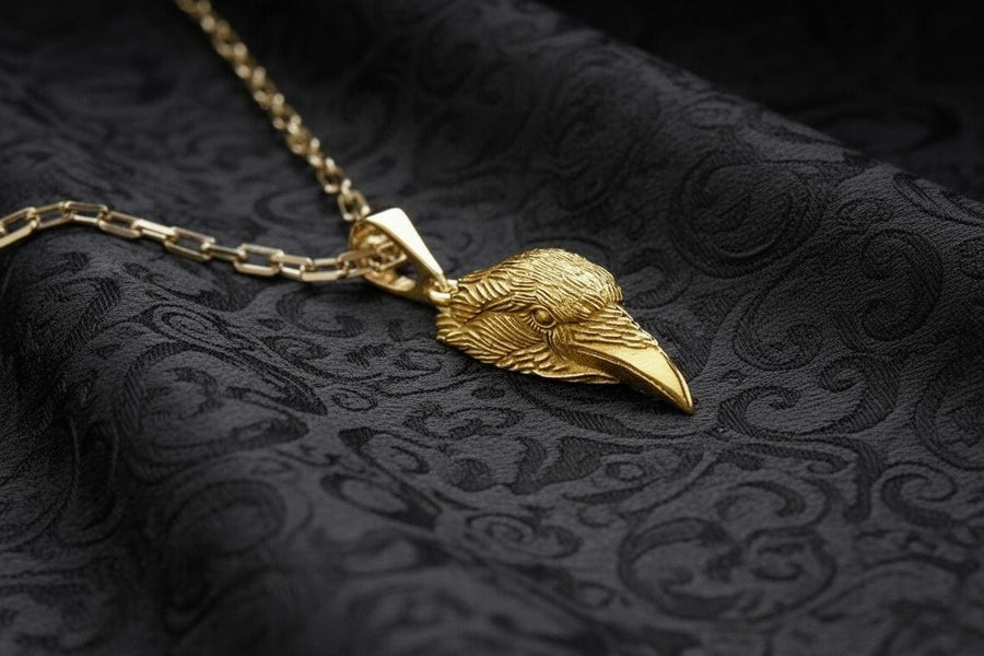 man pendant	women pendant	silver pendant	Raven Pendant	Crow Pendant	Crow jewelry	Gothic jewelry	Raven jewelry	Raven Gothic	Raven necklace	Bird pendant	gothic	crown (etsy image id: 4250701169)