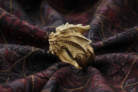 Sterling Silver Dragon Ring: Handmade Fantasy Jewelry __etsy:7198221776