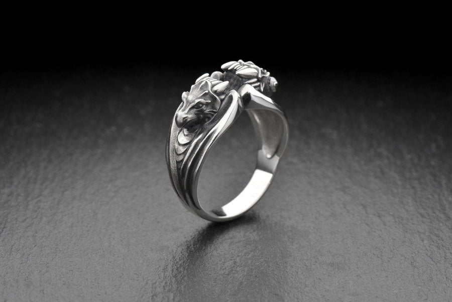 dragon ring	dragon rings	dragon jewelry	dragon ring silver	dragon ring women	dragon ring men (etsy image id: 7689539034)