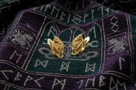 Sterling Silver Dragon Stud Earrings: Gothic Fantasy Jewelry (etsy image id: 7203902166)