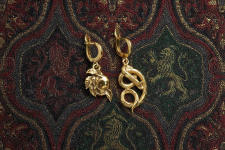 Sterling Silver Serpent Earrings: Handmade Animal Jewelry (etsy image id: 7211103113)