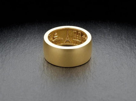 Sterling Silver Paris Cityscape Ring: Secret Compartment Traveler Jewelry (etsy image id: 7212970635)