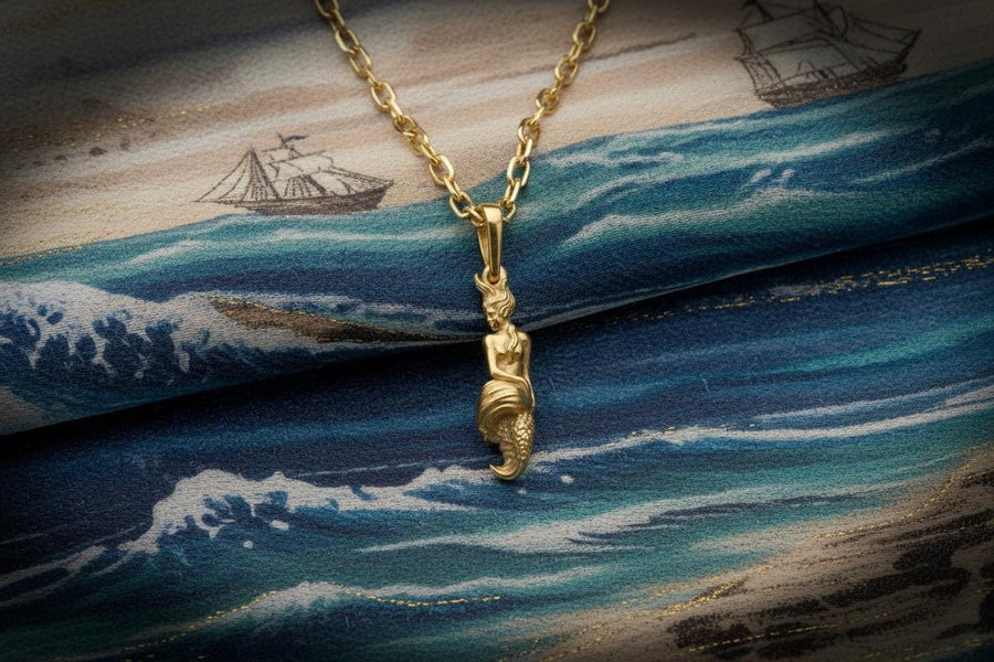 sterling silver	mermaid pendant	sea jewelry	siren pendant	siren gift	sea gift	mermaid lover	Nereid pendant	Oceanid	sea souvenir	water nymph	pendentif sirène	mermaid (etsy image id: 4323039832)