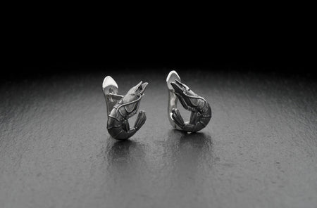 sea jewelry	earrings	unique earrings	Shrimp Earrings	Shrimp	Shrimp Jewelry (etsy image id: 7226816335)