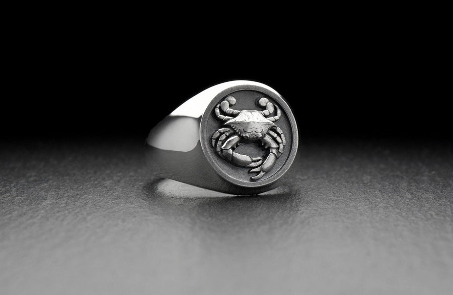Sterling Silver Crab Ring: Handmade Sea Creature Jewelry (etsy image id: 4852249012)