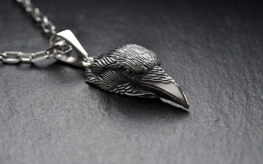 man pendant	women pendant	silver pendant	Raven Pendant	Crow Pendant	Crow jewelry	Gothic jewelry	Raven jewelry	Raven Gothic	Raven necklace	Bird pendant	gothic	crown