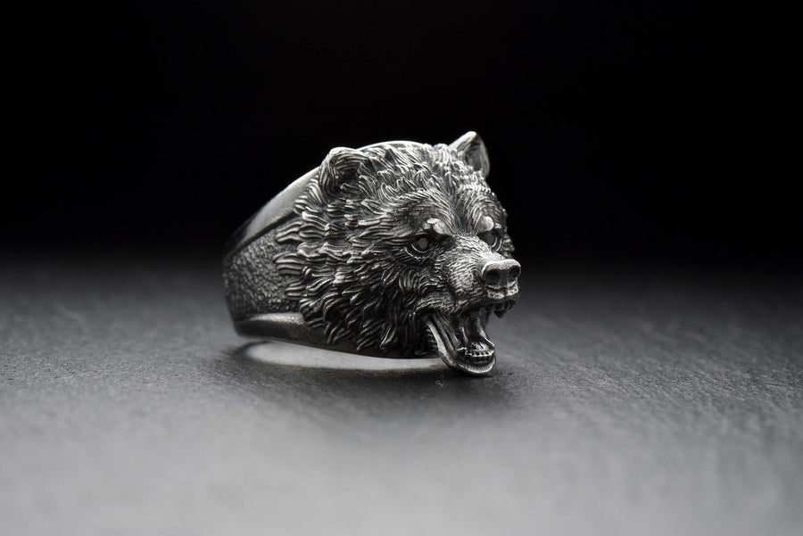 Looking for a bold and stylish accessory to add to your collection? Check out our Grizzly Bear Ring! This stunning piece is perfect for those who want to add a touch of wilderness to their fashion.