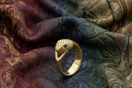 Sterling Silver Snake Ring: Handmade Serpent Jewelry __etsy:7246226313