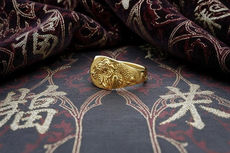 Oxidized Sterling Silver Chinese Dragon Ring: Mythology Jewelry (etsy image id: 7251354579)