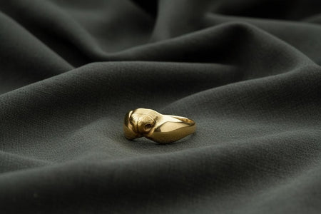 Handmade Sterling Silver Ferret Nose Ring, Minimalist Animal Jewelry, Unique Pet Lover Gift, Unisex Silver Ring, Modern Animal Ring (etsy image id: 7257275071)