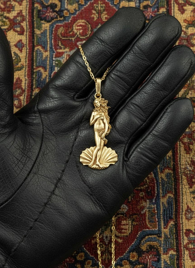 Birth of Venus Sterling Silver Pendant: Renaissance Art Necklace (etsy image id: 5819200246)