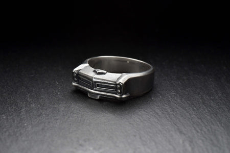 Sterling Silver Pontiac Ring: Handmade Car Lover Jewelry (etsy image id: 7261182068)