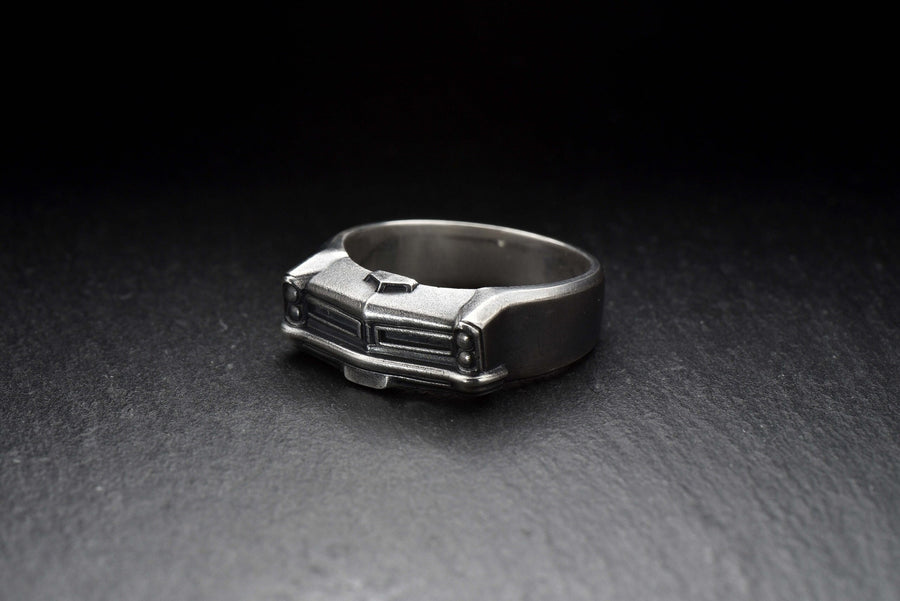 Sterling Silver Pontiac Ring: Handmade Car Lover Jewelry (etsy image id: 7261182068)