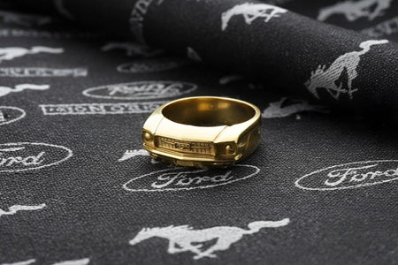 Handmade Sterling Silver Ford Mustang Ring: Car Lover Gift (etsy image id: 7261233612)