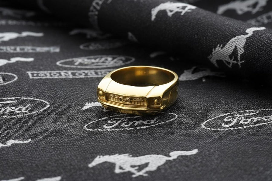 Handmade Sterling Silver Ford Mustang Ring: Car Lover Gift (etsy image id: 7261235068)