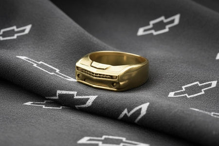 Sterling Silver Chevrolet Camaro Ring: Handmade Car Lover Jewelry (etsy image id: 7261269928)