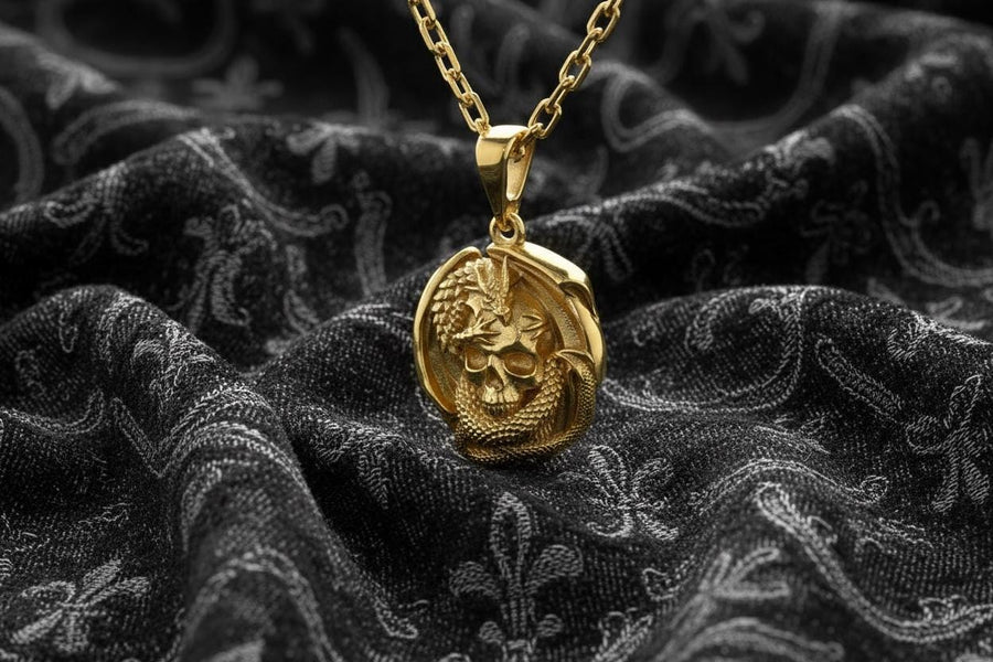 Dragon jewelry	dragon pendant	skull silver jewelry	silver pendant	dragon skull	silver skull (etsy image id: 4091749331)