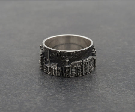 Plzen	Vintage jewelry	Plzen ring	bague tchèque	Tschechischer Ring	czech cityscape Pilsen	Ring Pilsen (etsy image id: 7261972384)
