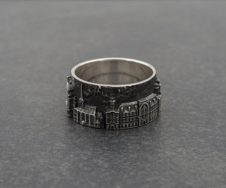 Plzen	Vintage jewelry	Plzen ring	bague tchèque	Tschechischer Ring	czech cityscape Pilsen	Ring Pilsen (etsy image id: 7261972384)