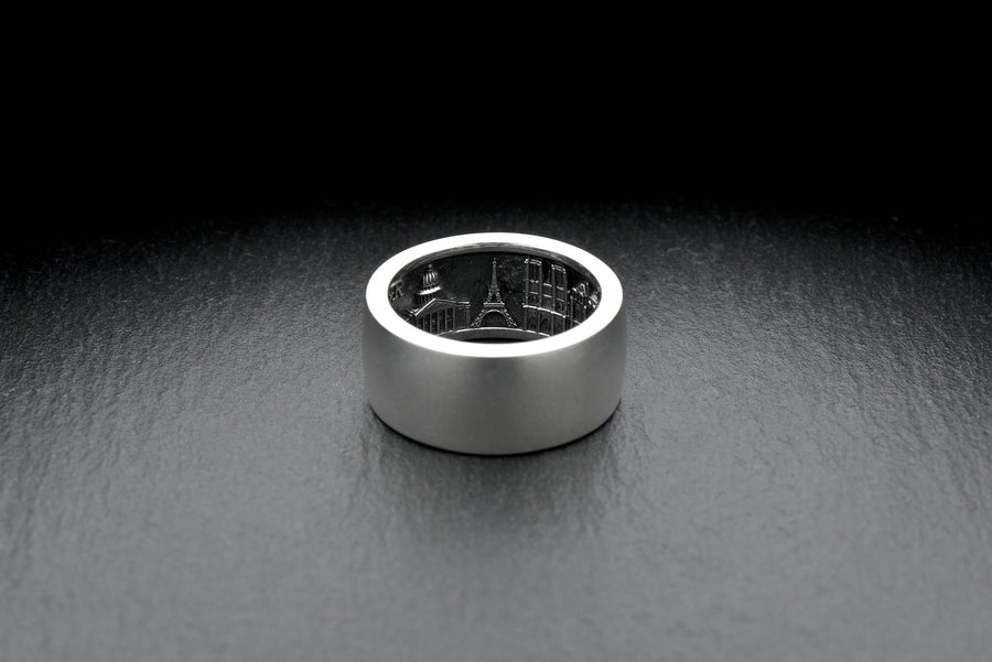 Sterling Silver Paris Cityscape Ring: Secret Compartment Traveler Jewelry (etsy image id: 7261983662)