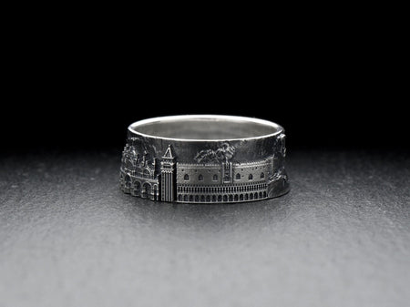 Venice Cityscape, Venice ring, Vintage Venice ring, Venice Skyline ring, Italian jewelry souvenir, Grand Canalazzo memory, Venice souvenir, Cityscape ring, Venice skyscape, Architecture jewelry, Italy lover gift, Venice landmarks, Venice watch places (etsy image id: 7262011404)