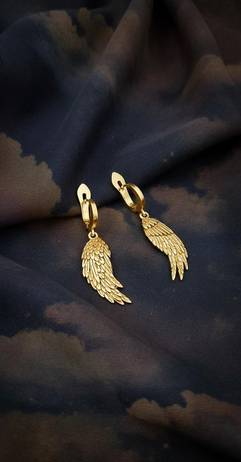 Sterling Silver Angel Demon Wing Earrings, Gothic Jewelry (etsy image id: 5856582316)