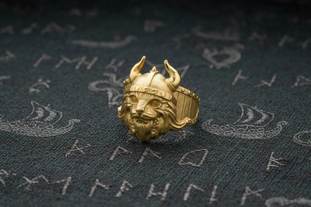 Viking Cat Sterling Silver Ring – Nordic Warrior Jewelry