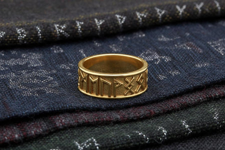 Sterling Silver Scandinavian Runes Ring: Norse Viking Jewelry (etsy image id: 7265653289)