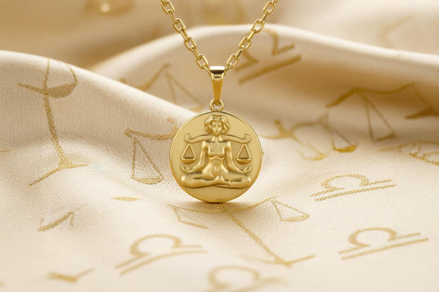 Sterling Silver Libra Pendant Necklace: Handmade Zodiac Jewelry (etsy image id: 4961253694)