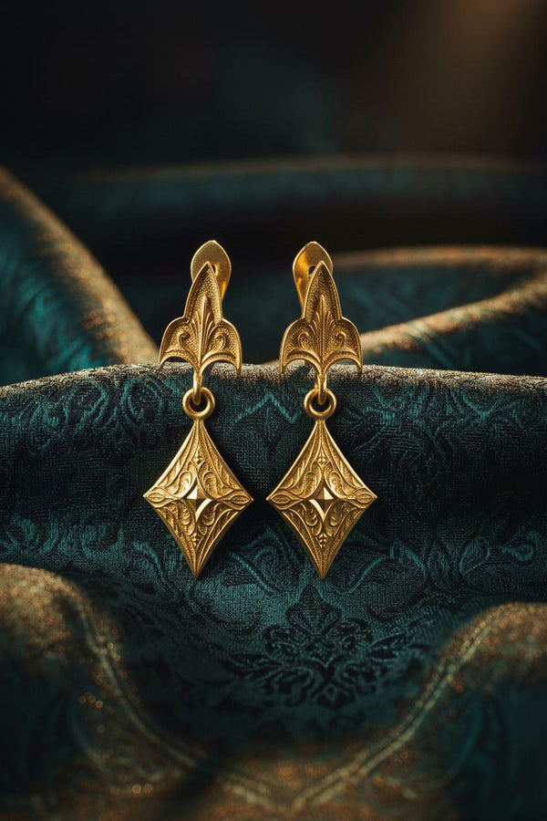 Embrace the dark allure of Gothic fashion with our Sterling Silver Gothic Earrings. Crafted with meticulous attention to detail, these earrings exude sophistication and mystique, perfect for those who appreciate the darker side of elegance. The mood is regal and sophisticated, appealing to fans of "Royal Core" aesthetics, historical dramas, or Victorian fashion. (etsy image id: 6150688147)