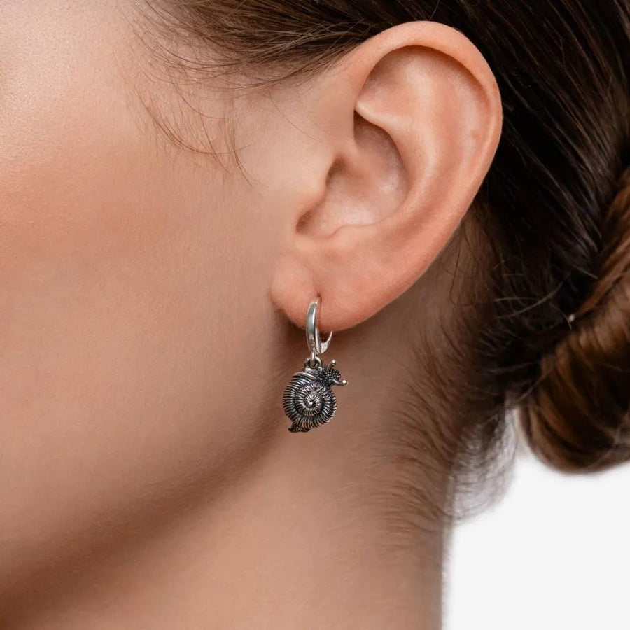 silver earrings	earrings	jewelry	gift	Sterling silver	animal earrings	animal jewelry	Snail Earrings	Snail (etsy image id: 7220137070)