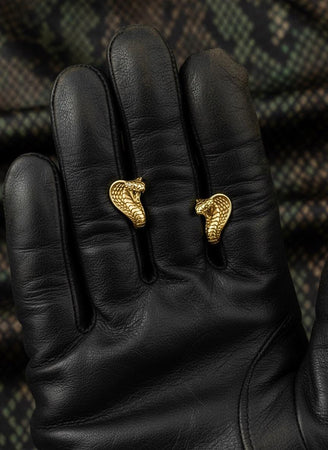 Sterling Silver Cobra Earrings: Handmade Snake Animal Jewelry (etsy image id: 7268180841)