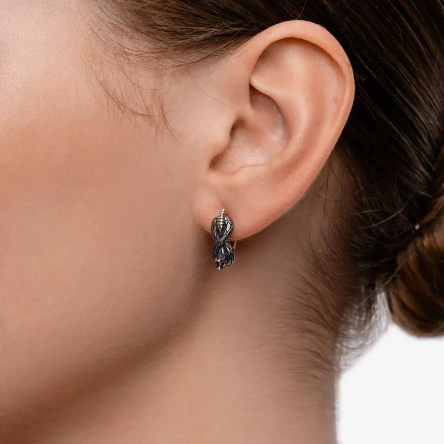 Sterling Silver Snake Earrings: Oxidized Serpent Jewelry (etsy image id: 7211101503)