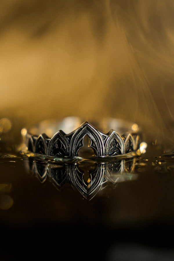Sterling Silver Gothic Ring, Medieval Jewelry, Vintage Ring, Gift Idea, Goth Accessories, Gothic Jewelry, Handmade Wedding Ring, Unique Ring (etsy image id: 7273151059)