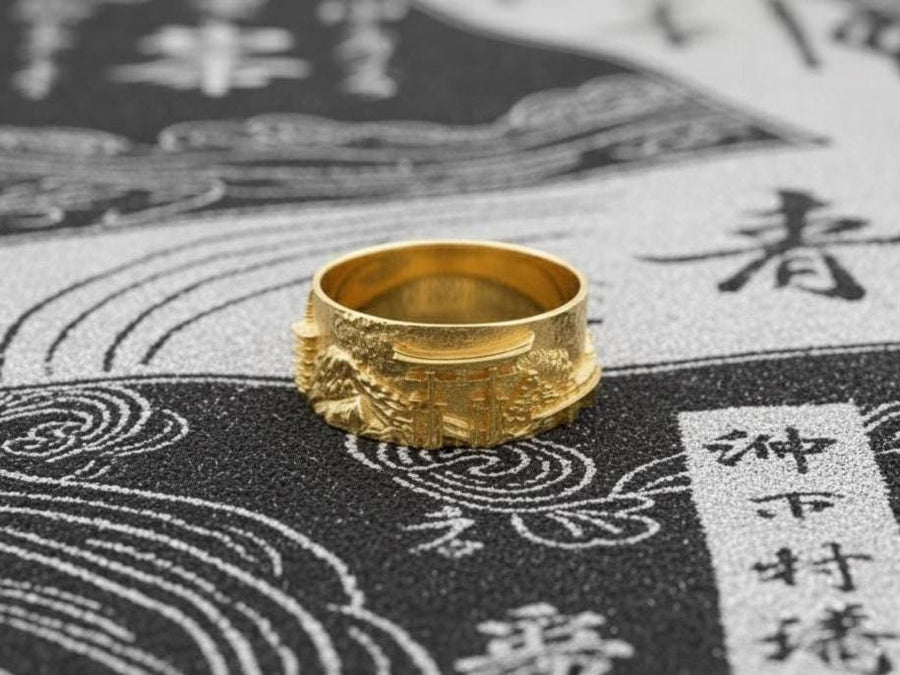 Japan ring	Samurai ring	Japan souvenir	Kawaii Ring	Tokyo Skyline	City ring	anniversary gift	artery jewelry	cityscape ring	Anime ring	sterling silver ring	Japan cityscape	Japan jewelry (etsy image id: 7309553697)