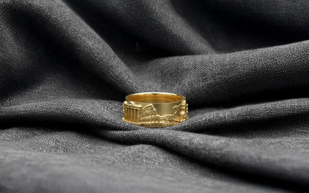 Oxidized Sterling Silver Colosseum Ring - Italy Cityscape Jewelry (etsy image id: 7273969256)