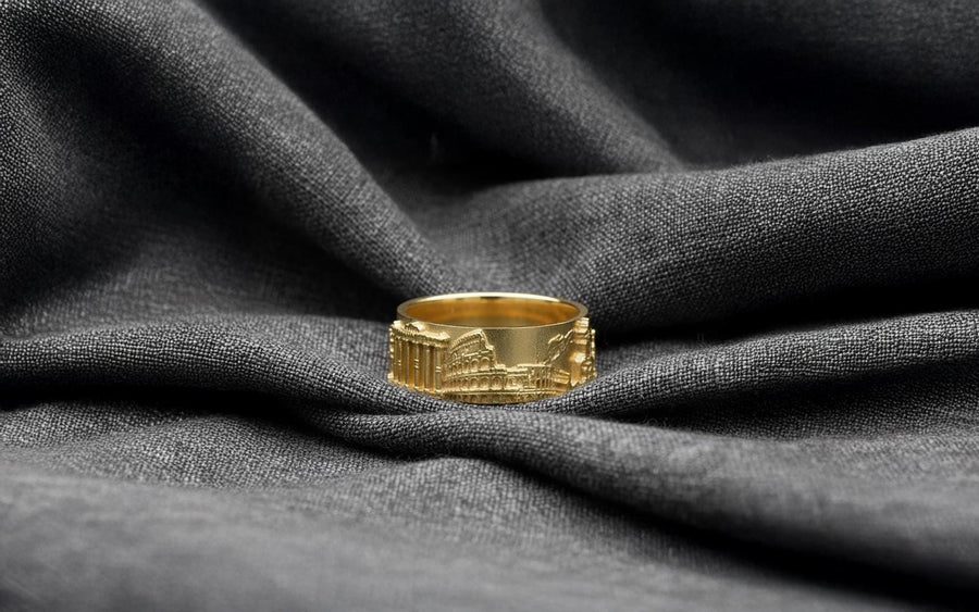 Capture the unforgettable beauty of Rome with this stunningly crafted ring. Crafted from premium materials, this souvenir, with its awe-inspiring cityscape design is perfect for travelers looking to take a bit of Italy on their journey. (etsy image id: 7309892325)
