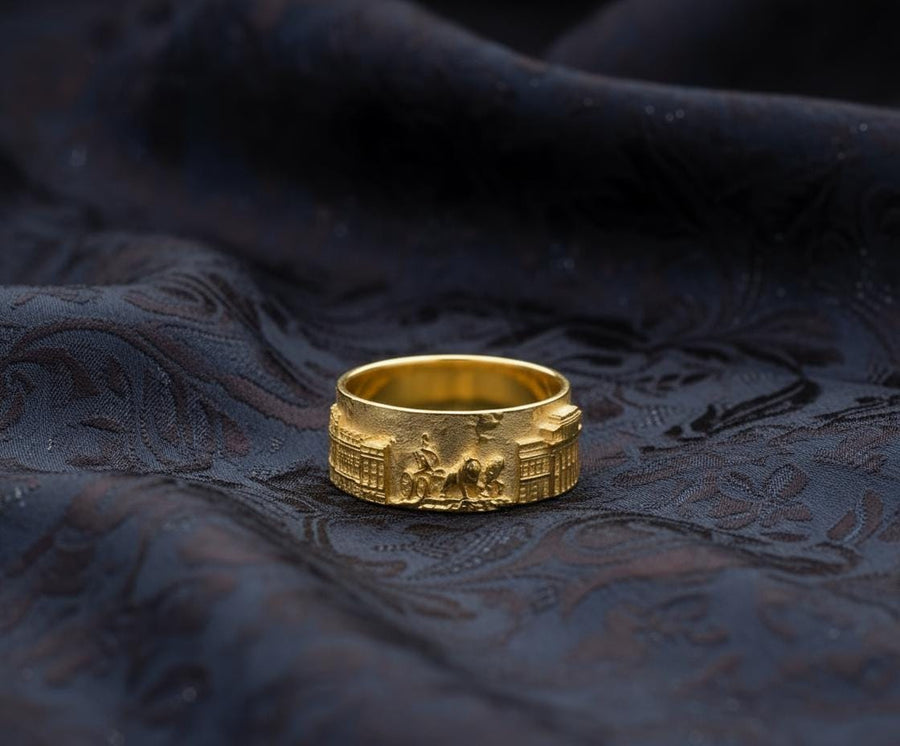 Sterling Silver Madrid Cityscape Ring: Handmade Spain Souvenir (etsy image id: 7322742003)