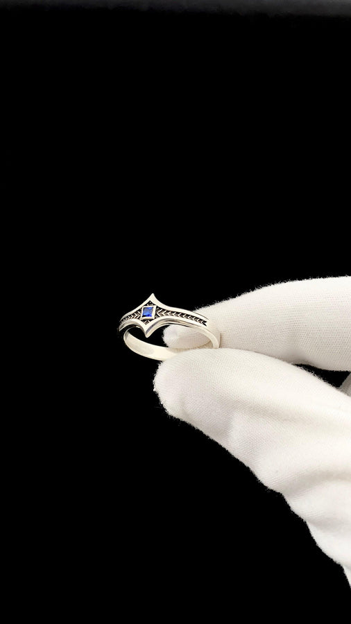 Sterling Silver Gothic Ring, Gemstone Ring, Handmade Goth Ring, Medieval Jewelry, Unique Wedding Ring, Holiday Gift, Vintage Ring, Gift Idea

This stunning ring is handcrafted with love and care, featuring intricate gothic-inspired details and a mesmerizing gemstone centerpiece. Each piece is meticulously crafted to capture the essence of elegance and mystery. (etsy image id: 6964850431)