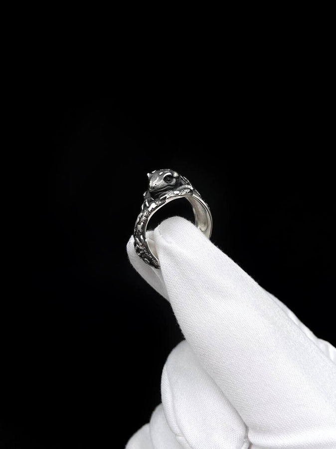 Sterling Silver Salamander Ring: Handmade Animal Lover Jewelry (etsy image id: 7308875745)