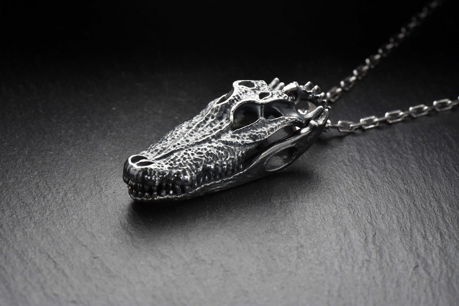 sterling silver	Silver Pendant	Skull	Silver Pendant Skull	Pendant Skull	jewelry Skull	Silver	Silver jewelry	jewelry	pendant crocodile	crocodile skull	Necklace skull	silver skull (etsy image id: 7306208445)